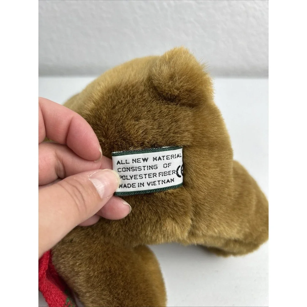 RARE HARRODS 1987 8 INCH‎  CHRISTMAS BEAR FROM TEN TEDDIES COLLECTION FOOT DATED